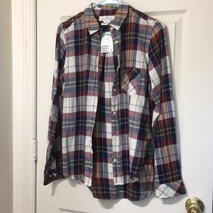 H&M L.O.G.G. Plaid Flannel Size 2